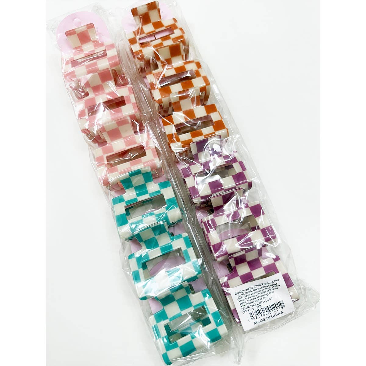 Most Wanted Checkered Hair Claw