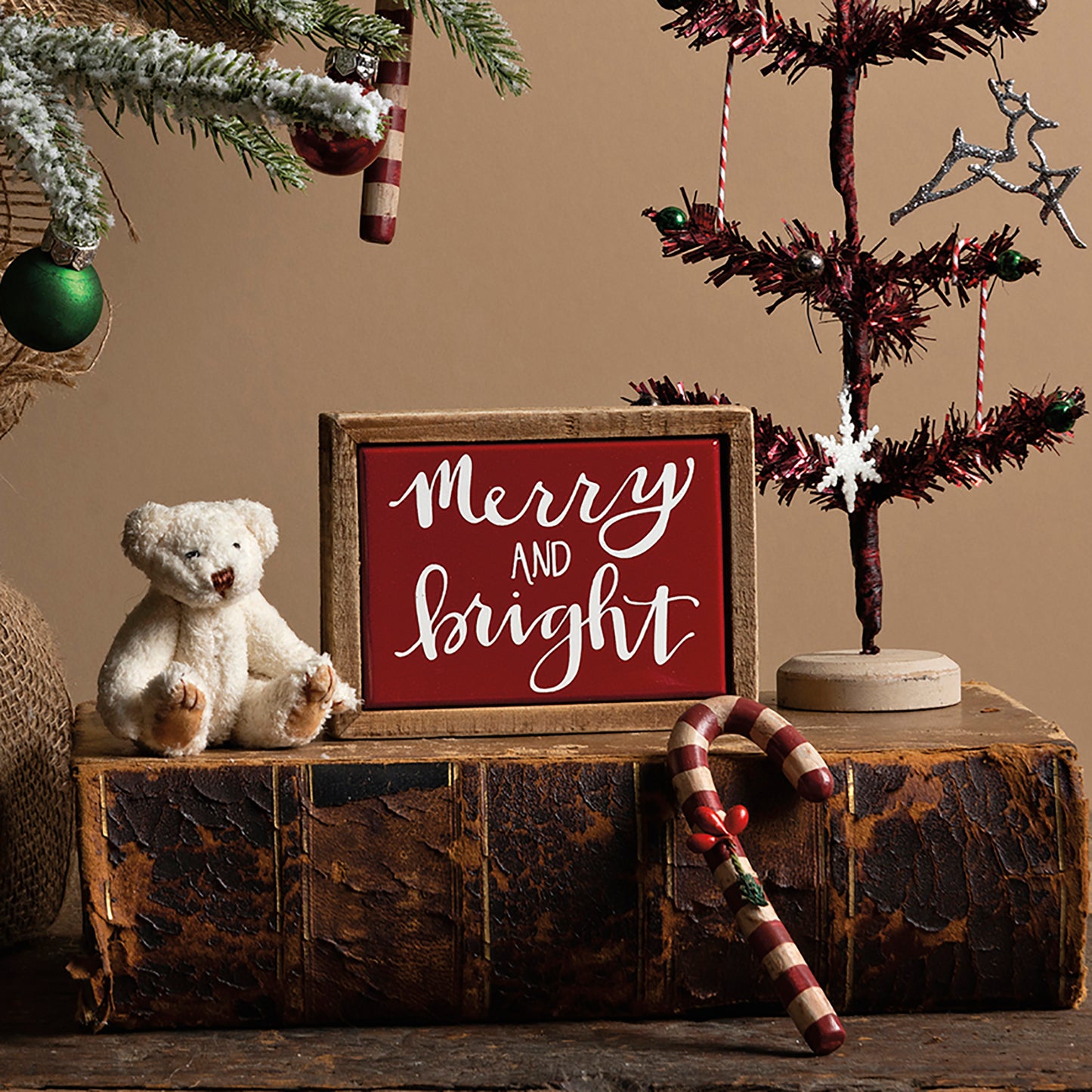 Merry and Bright Box Sign