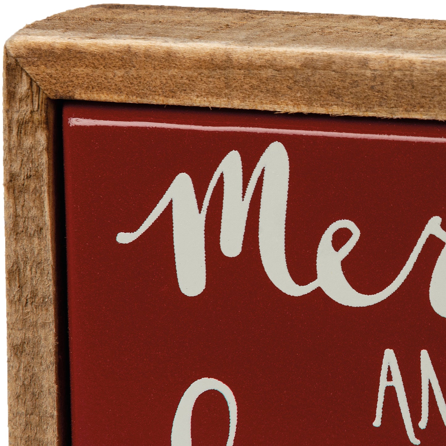 Merry and Bright Box Sign