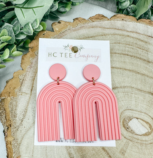 Rainbow Daze Earrings - Pink