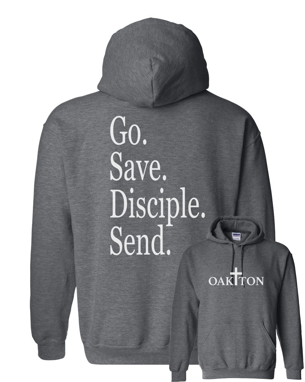 Oakton Heather Dark Grey Hoodie