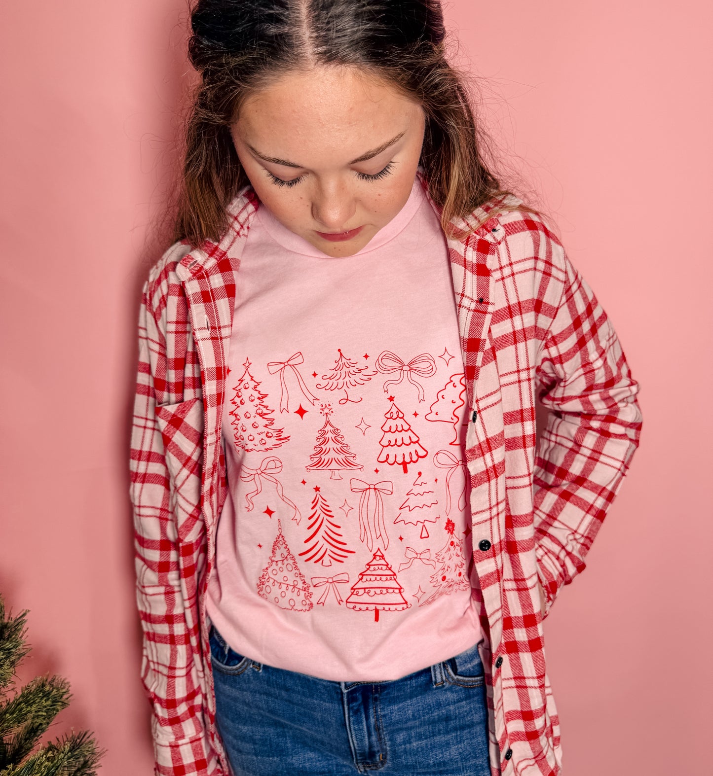 Doodle Christmas Trees Tee