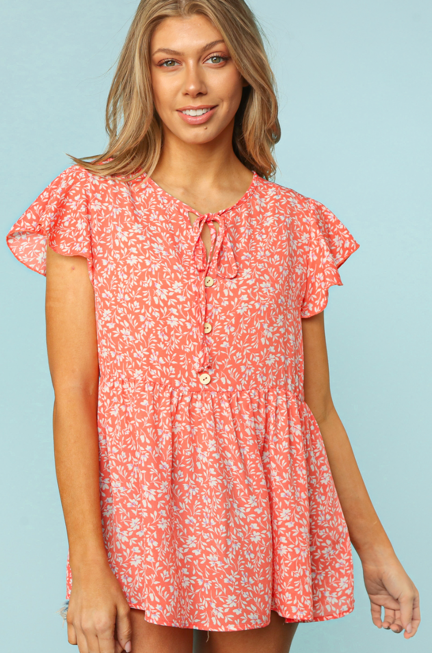 Color Me Coral Top