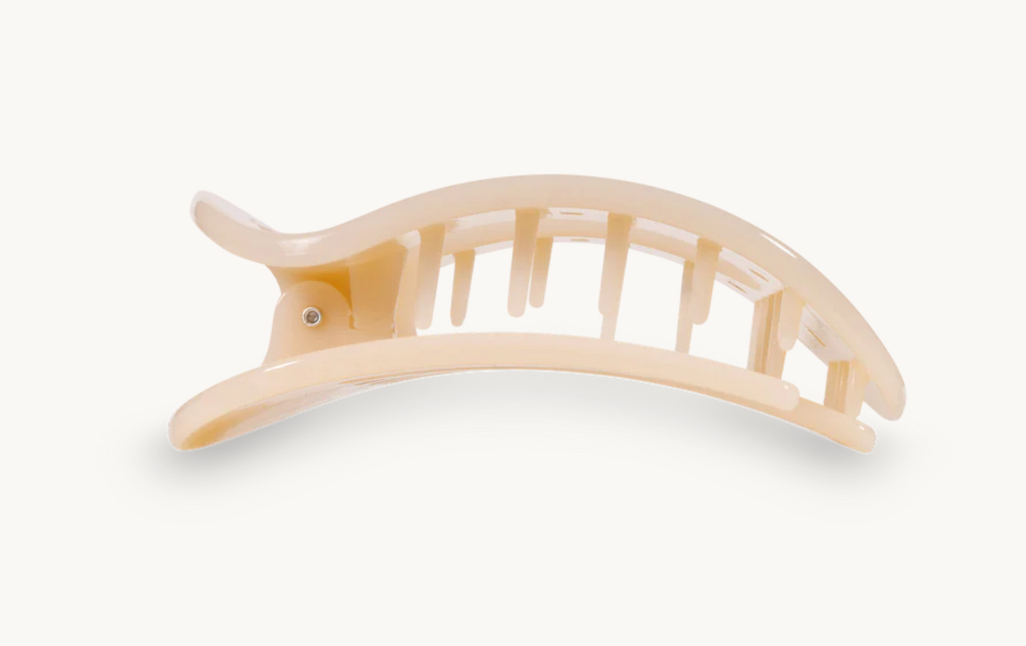 Almond Beige- Teleties Flat Clip