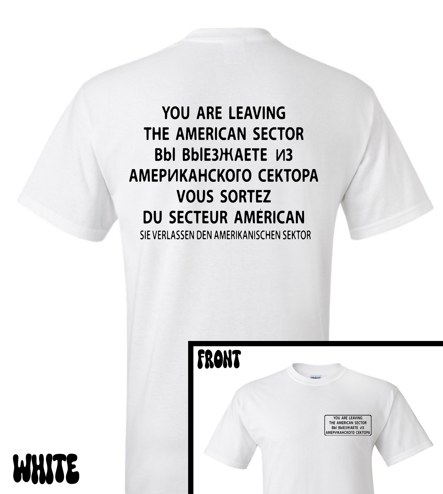 American Sector Tee and Sweatshirt Berlin