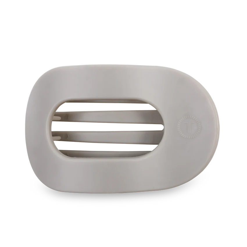 Silver Flames-Teleties Flat Clip