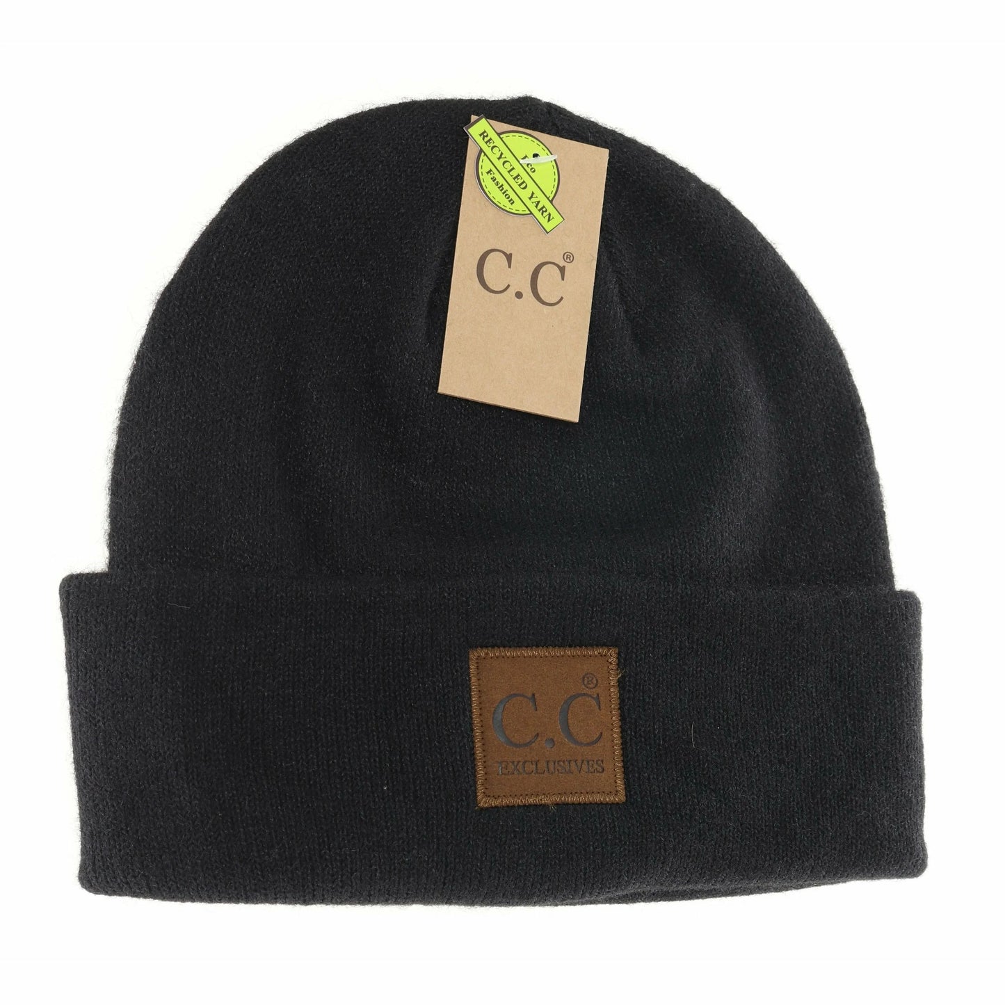 Unisex Soft Ribbed CC Beanie