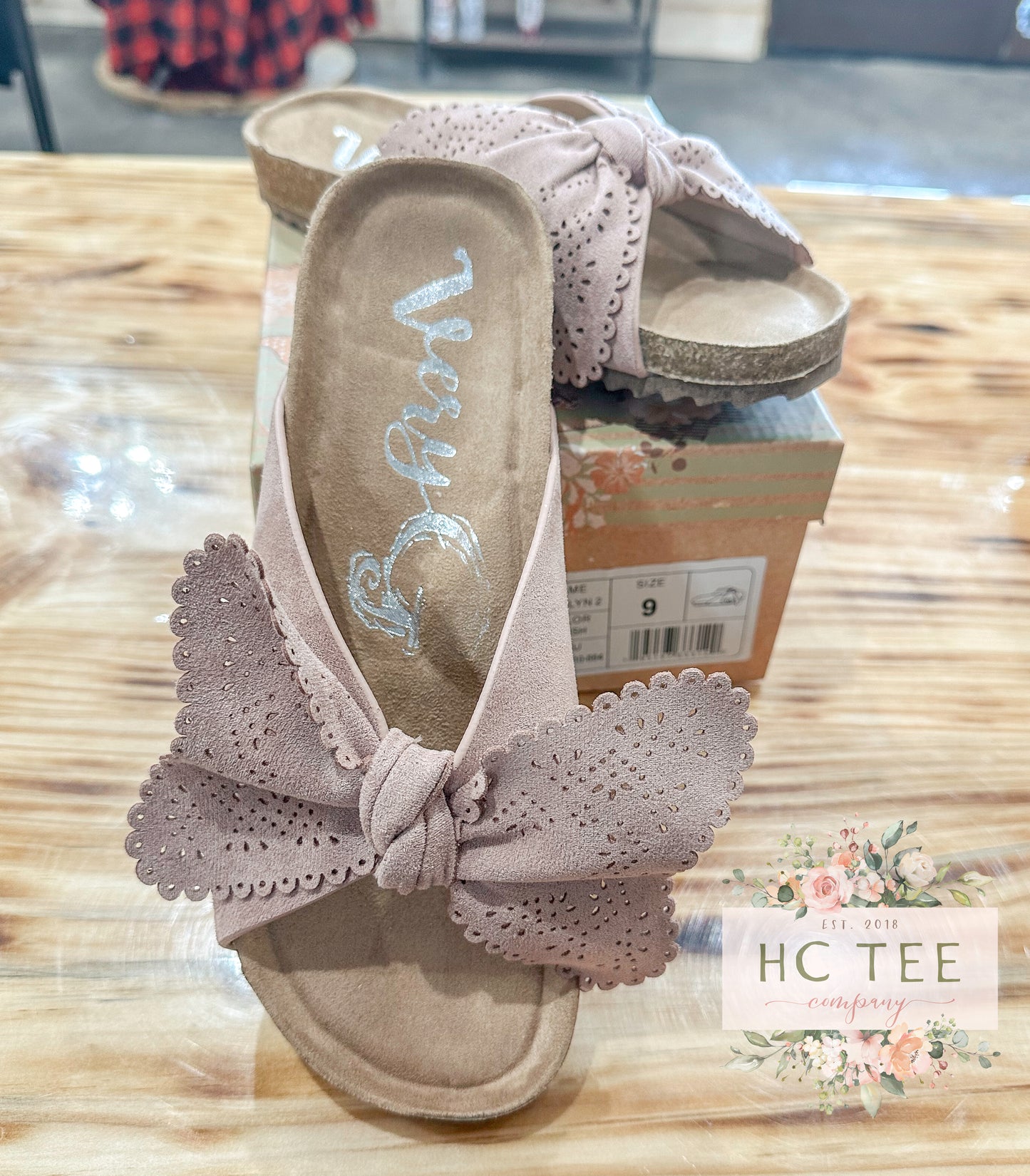 Blush Bow Sandals