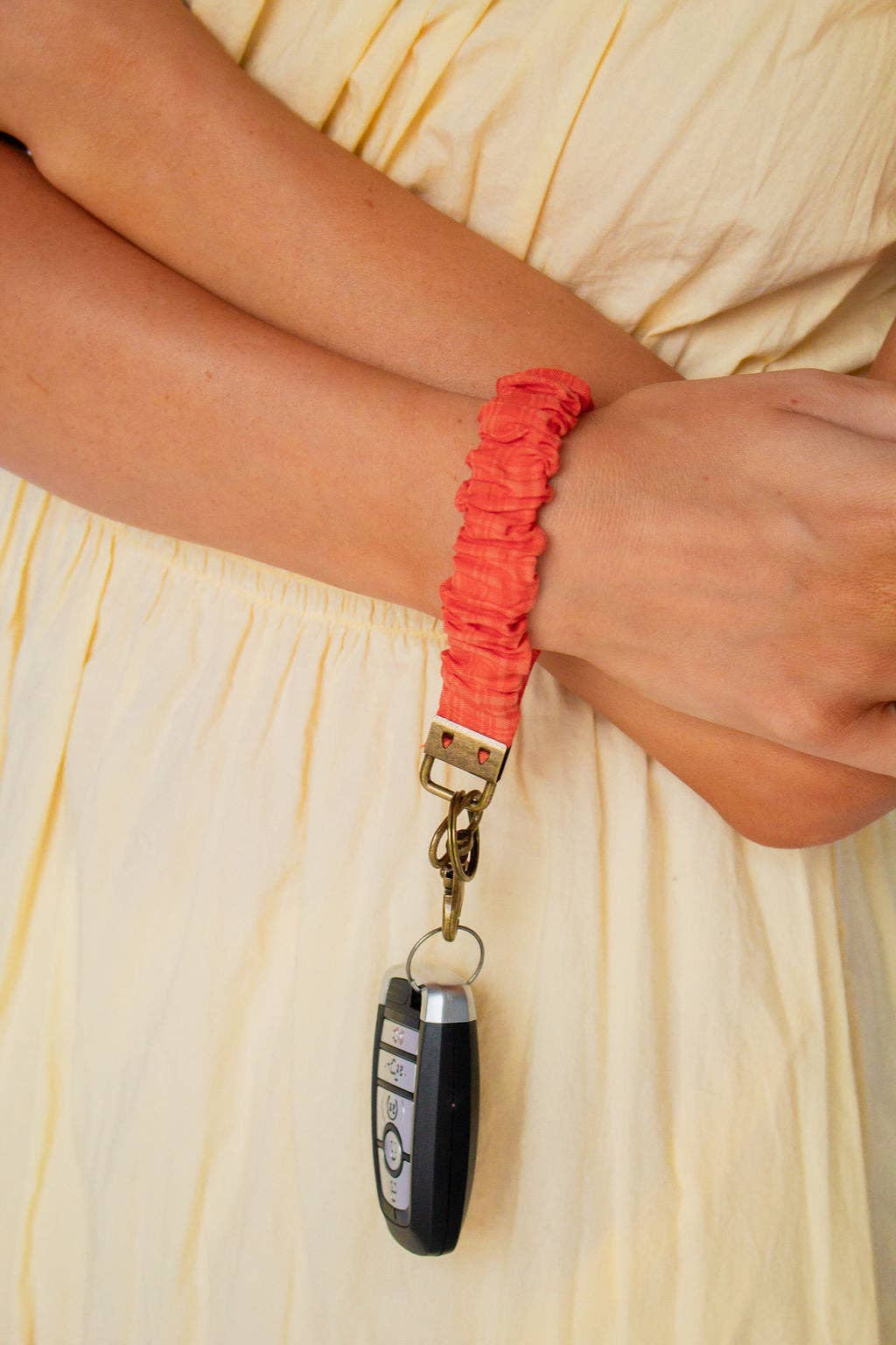Fireside Gingham Keychain