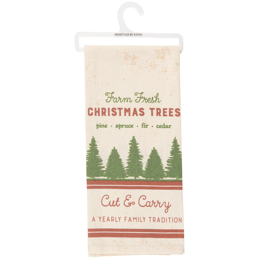 Farm Fresh Trees Tea Towel