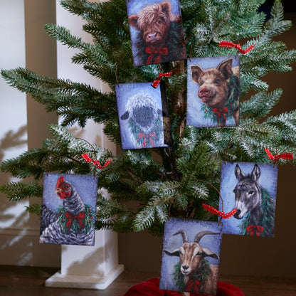 Christmas Animals Ornament Set