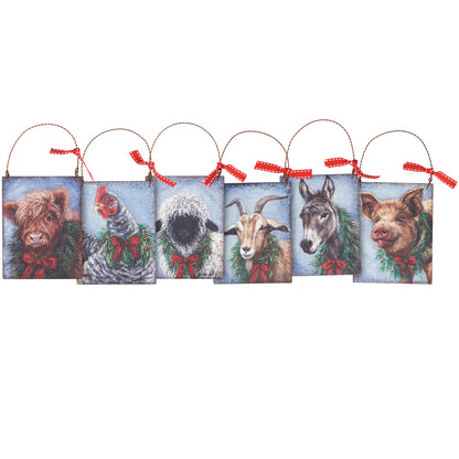 Christmas Animals Ornament Set