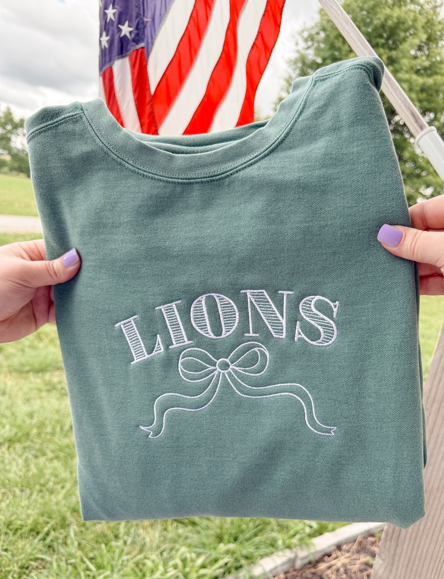 Lions Embroidery Crewneck