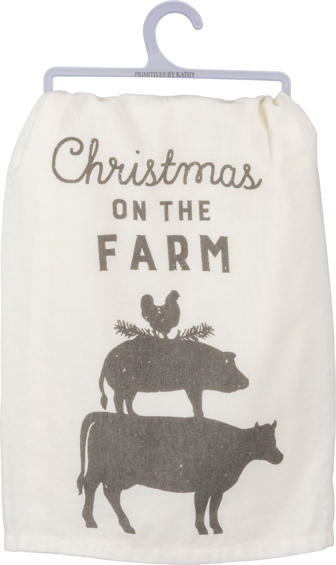 Christmas On The Farm Tea Towel