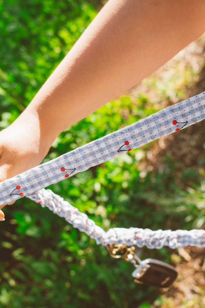 Cherry Gingham Lanyard