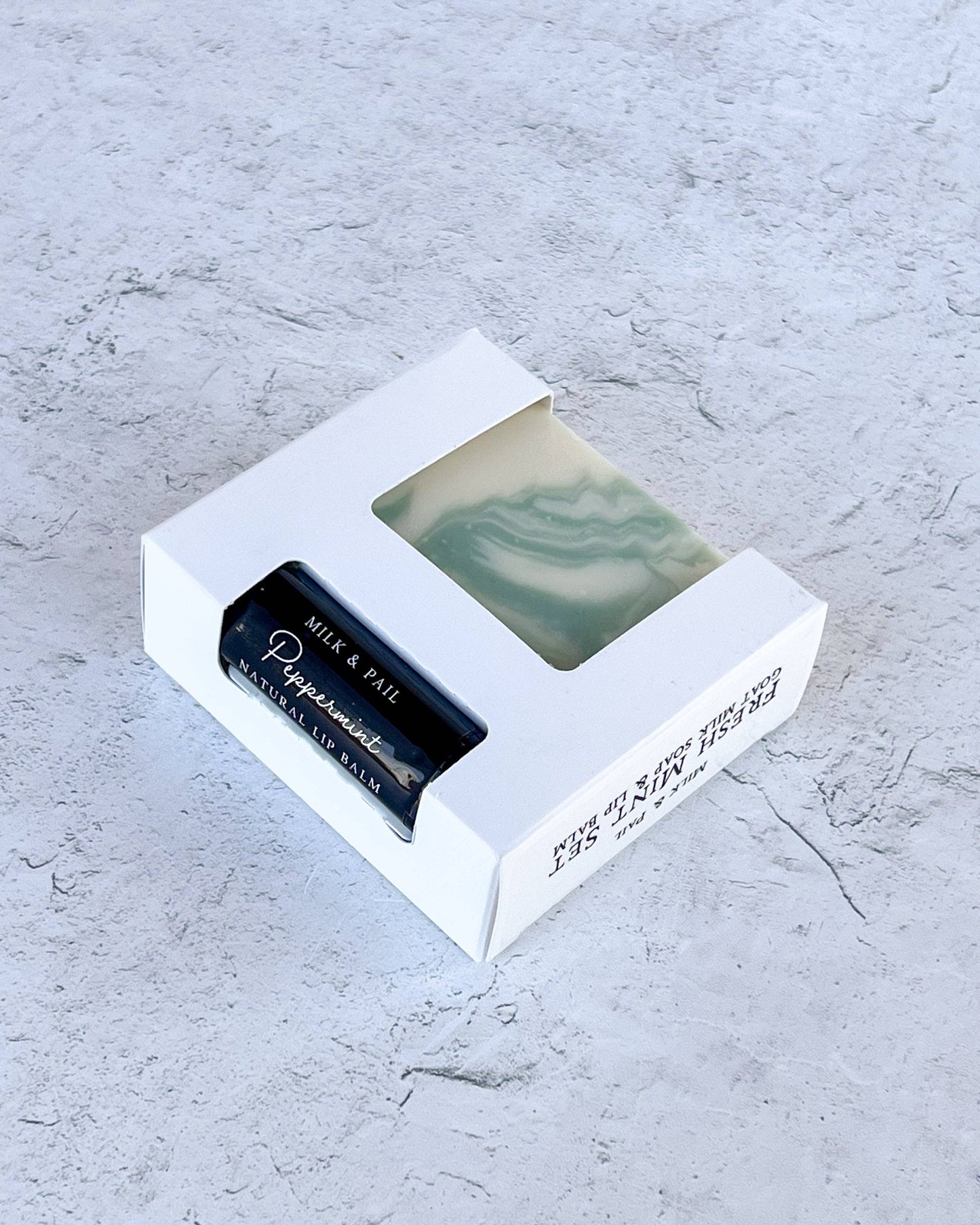 Fresh Mint Gift Set - Goat Milk Soap + Lip Balm