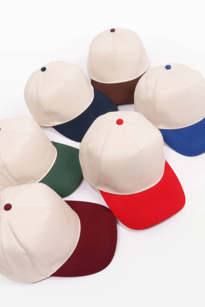 5 Panel Two-Tone Caps