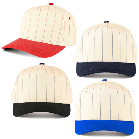 C.C Pinstripe Palin Two Tone Trucker Cap