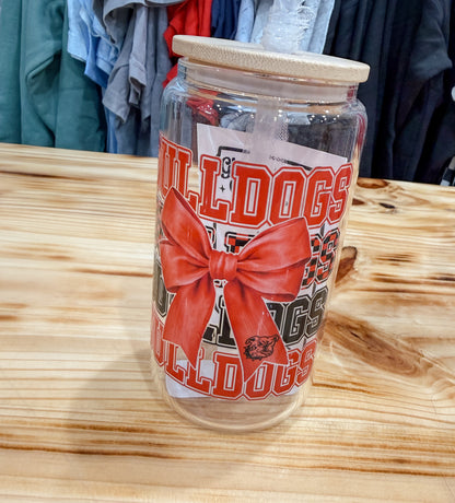 Bulldog Glass Cup