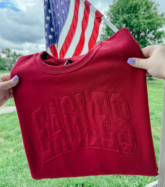 Eagles Applique Crewneck