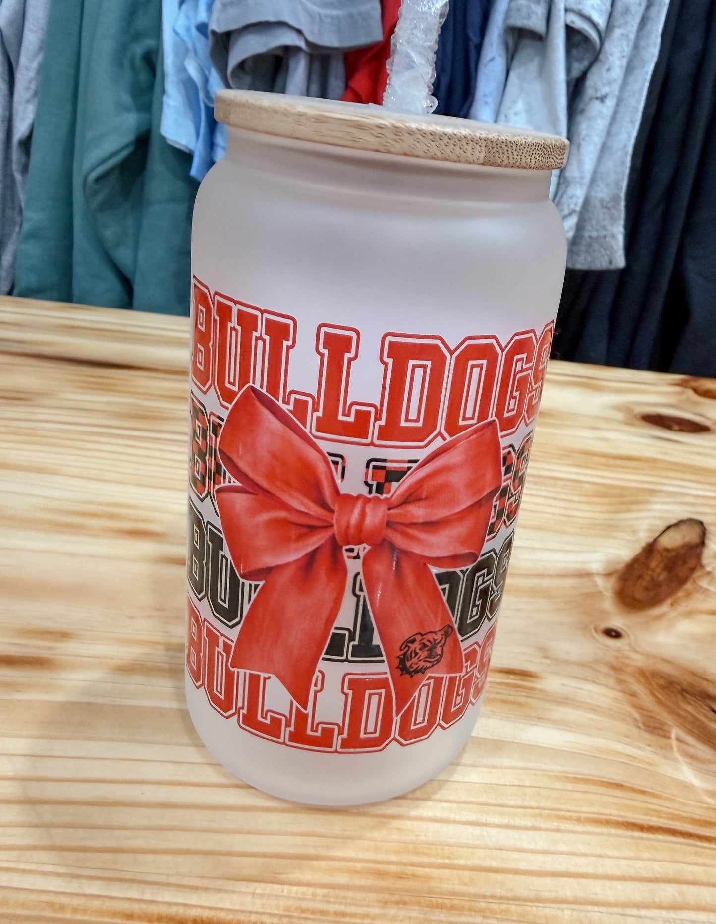 Bulldog Glass Cup
