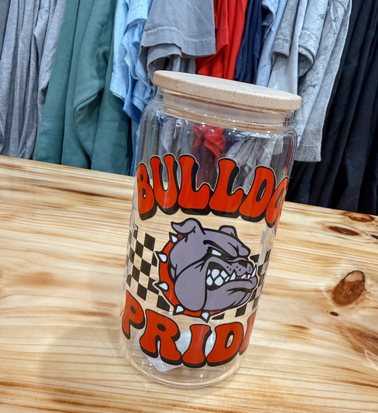 Bulldog Glass Cup