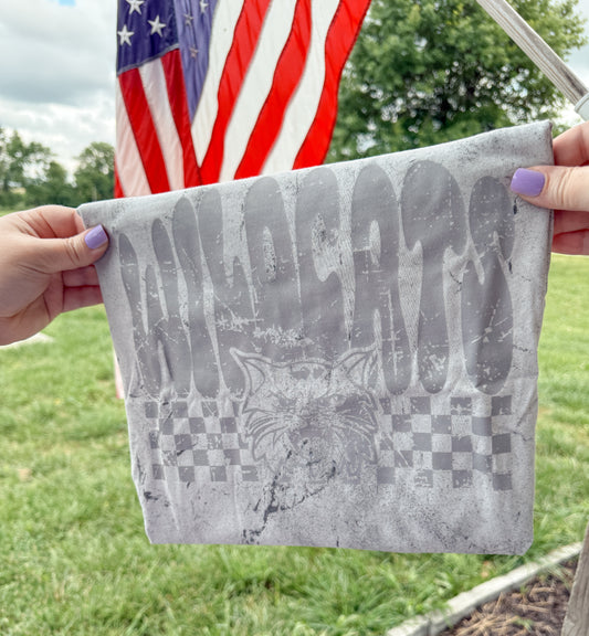 Neosho Wildcats Grey Dyed Tee