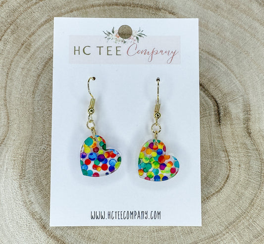 Confetti Hearts Earrings