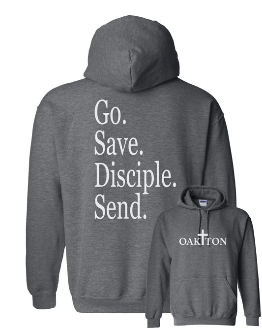 Oakton Heather Dark Grey Hoodie