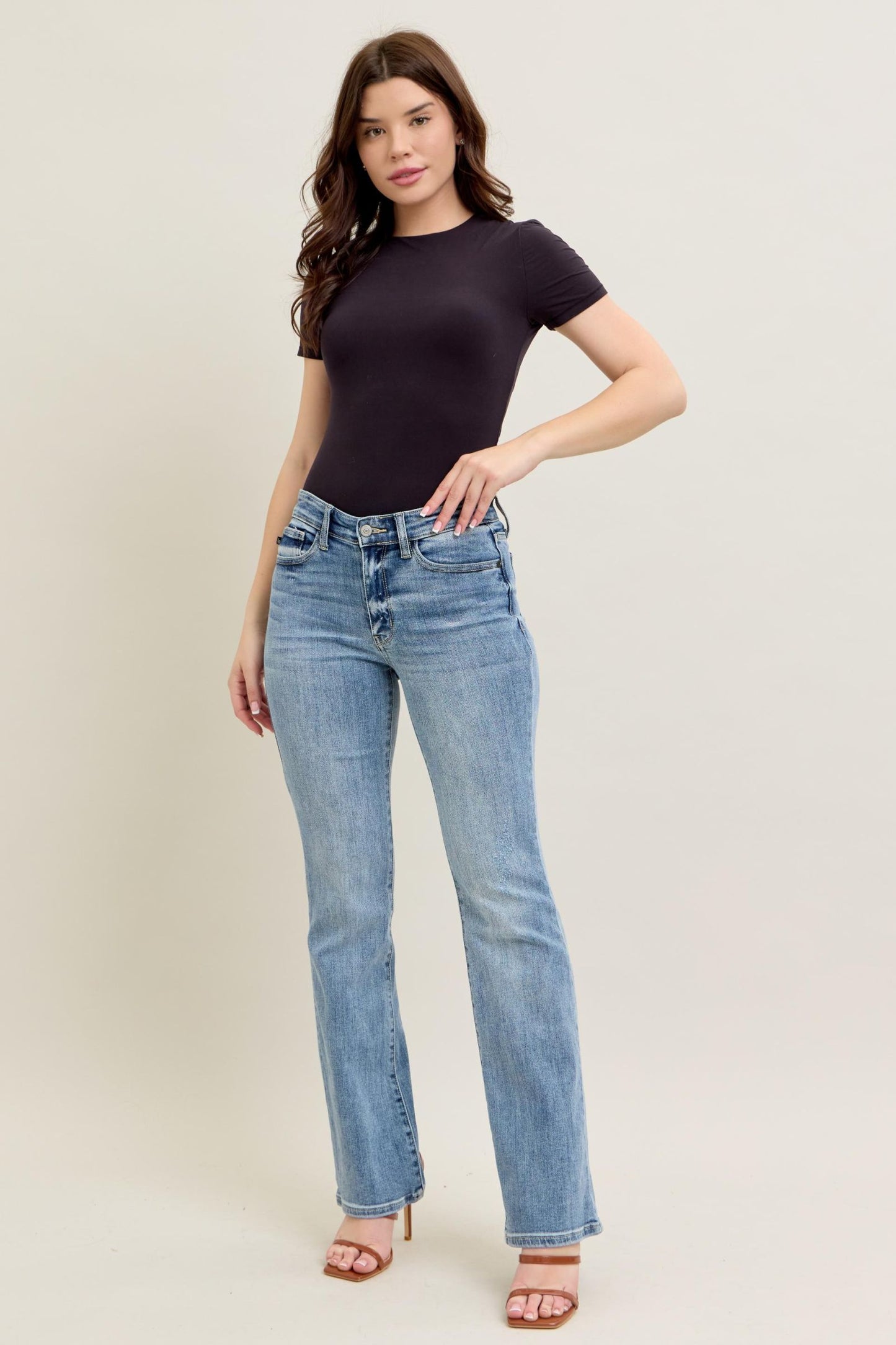 Judy Blue Mid-Rise Bootcut Jeans Regular & Plus
