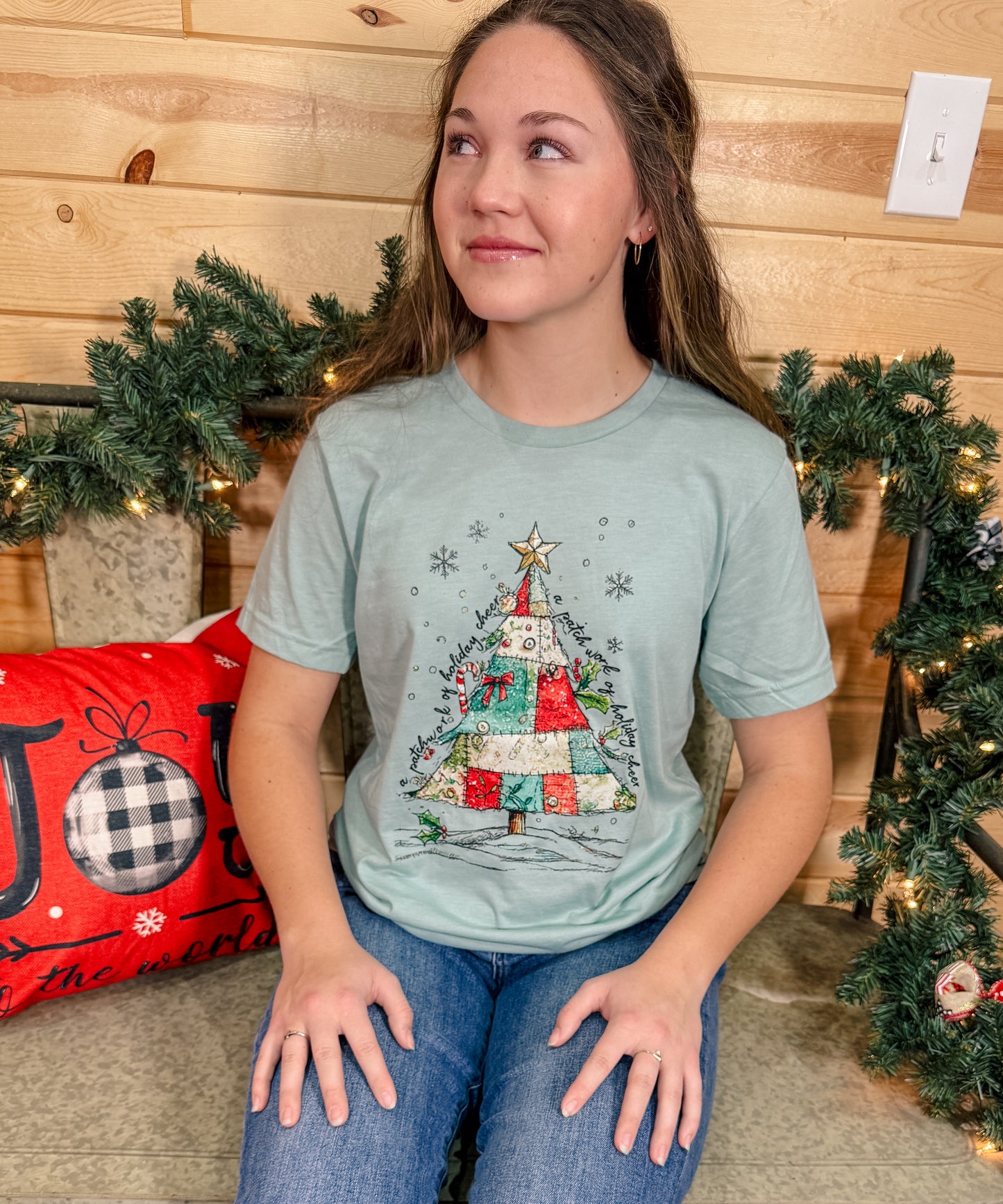 Quilt Patchwork Tree Tee