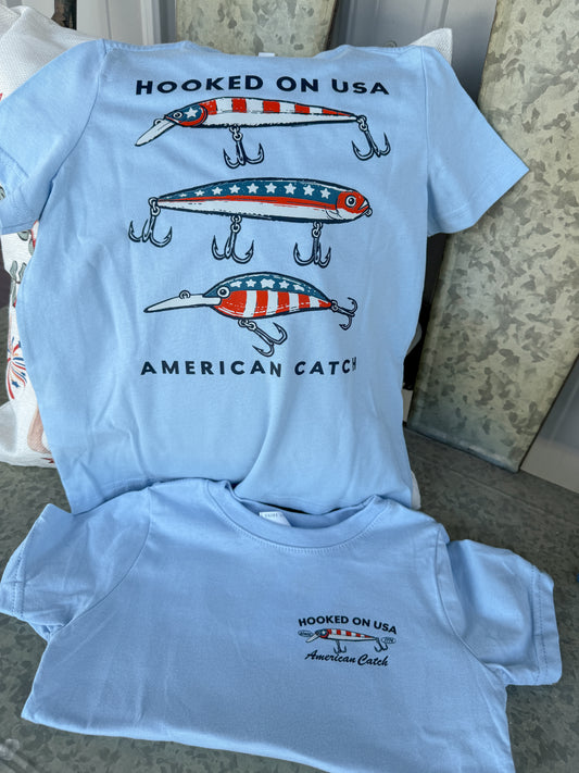 Hooked on USA Toddler/Youth Tee