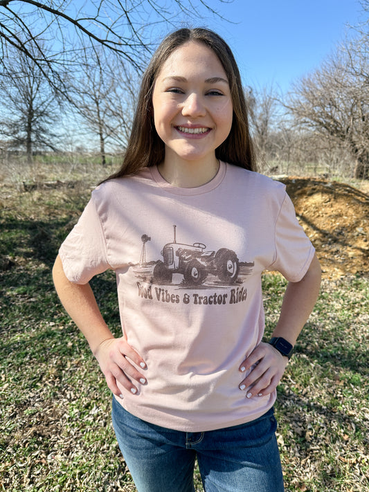 Good Vibes and Tractor Rides Tee