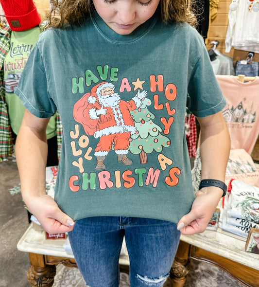 Holly Jolly Santa Tee