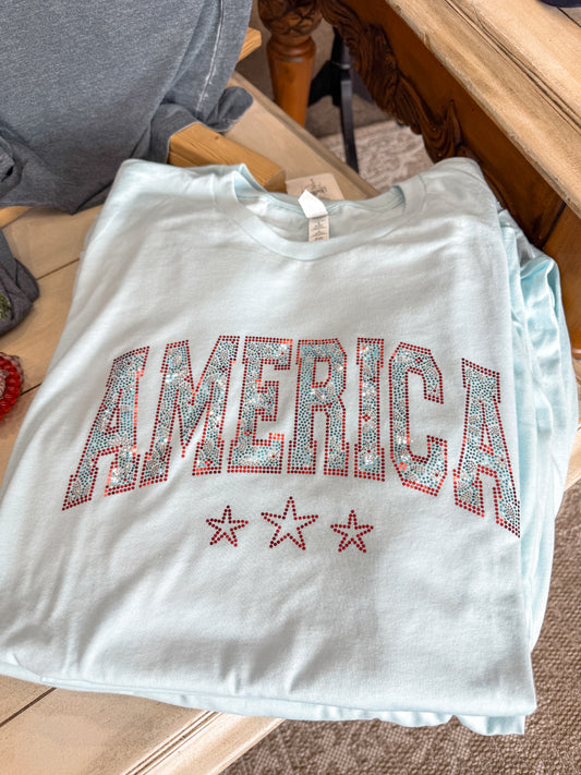 America Spangle Tee