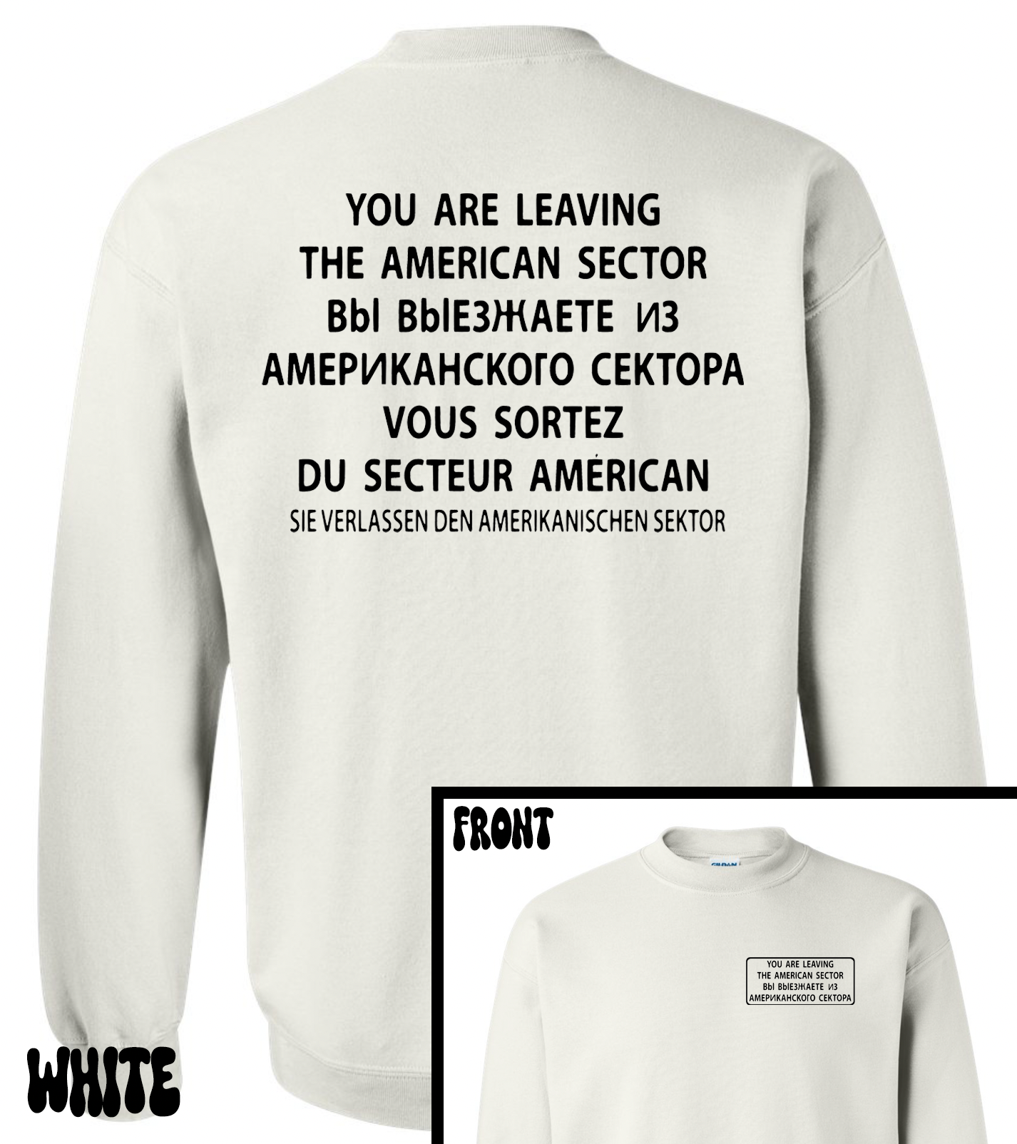 American Sector Tee and Sweatshirt Berlin