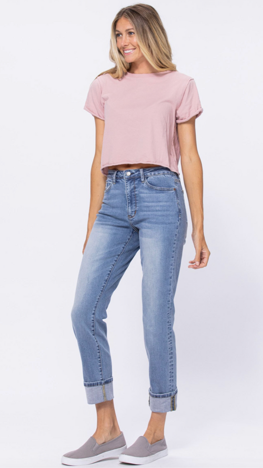 Judy Blue Weekender Boyfriend Jeans, Light Wash Reg & Plus