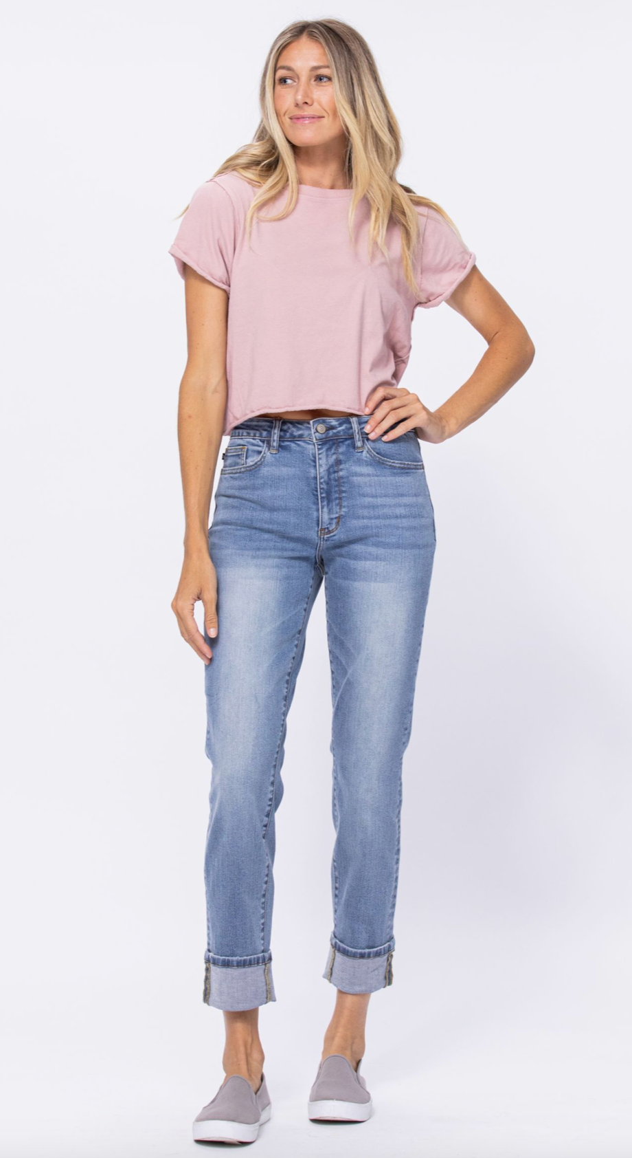 Judy Blue Weekender Boyfriend Jeans, Light Wash Reg & Plus