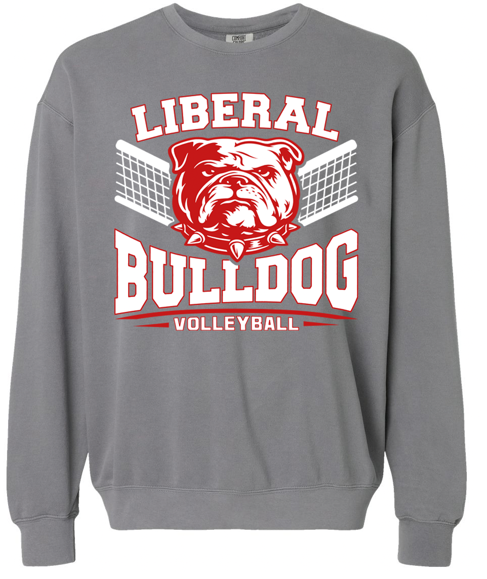 Liberal Volleyball 2026 Comfort Colors Lightweight Crewneck