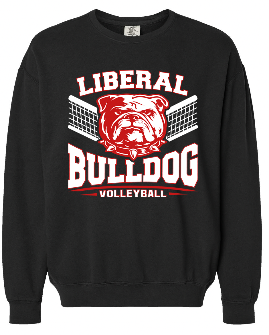 Liberal Volleyball 2026 Comfort Colors Lightweight Crewneck