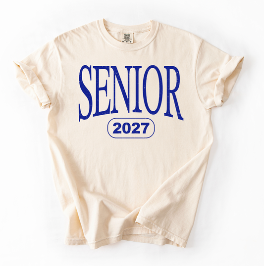 Senior 2027 Comfort Colors Short Sleeve Ivory