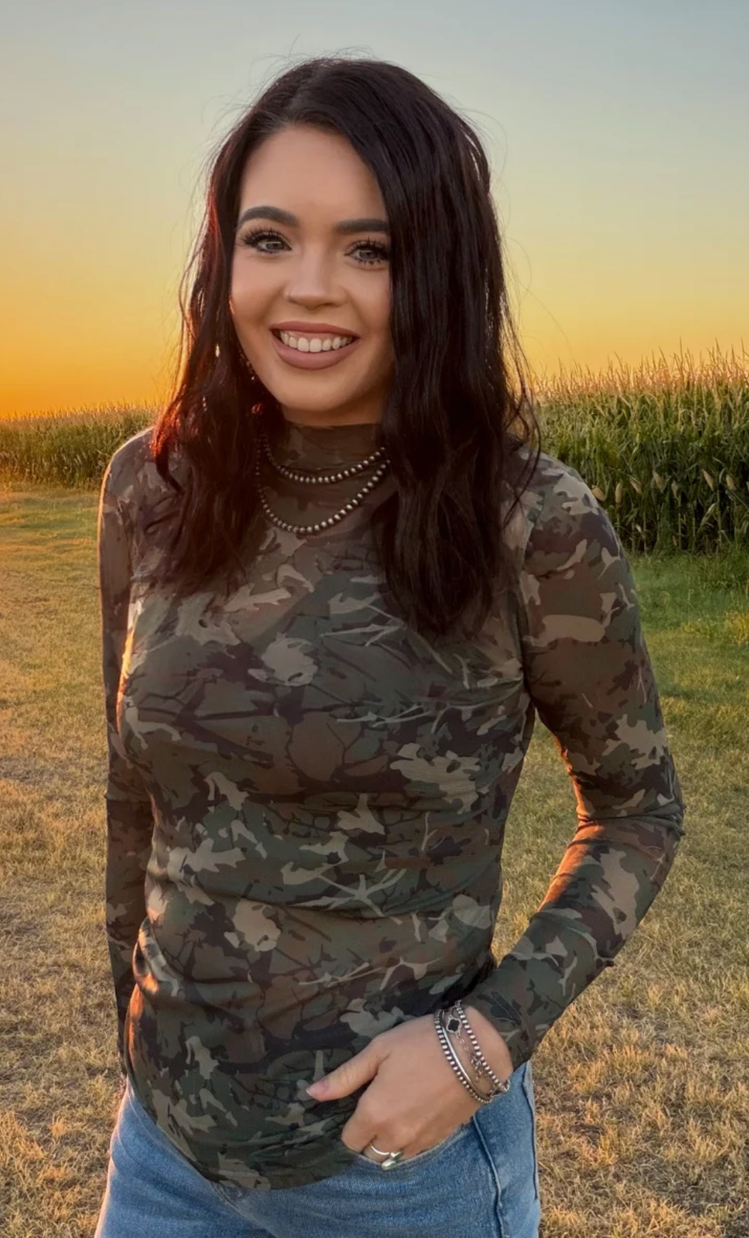 Camo Kreek Mesh Top