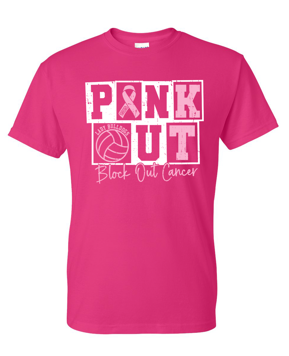 Liberal Volleyball Pink Night T-Shirt
