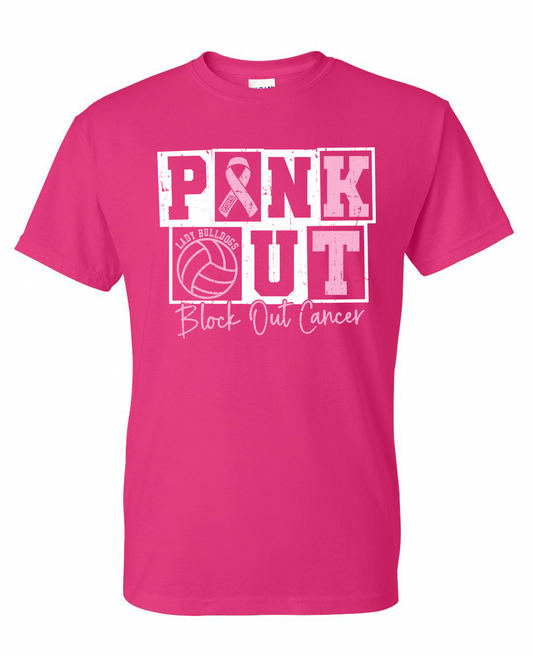Liberal Volleyball Pink Night T-Shirt
