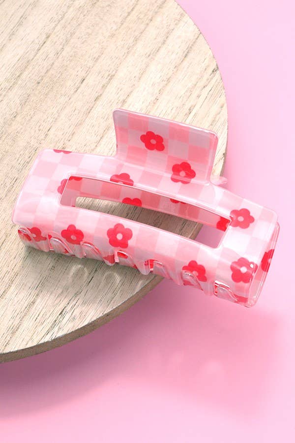 DAISY CHECKER HAIR CLAW CLIPS | 40H727