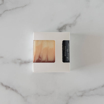 Orange Gift Set - Goat Milk Soap + Lip Balm