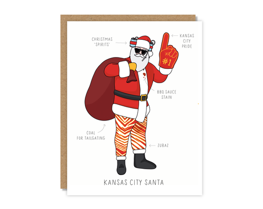 Kansas City Santa Card