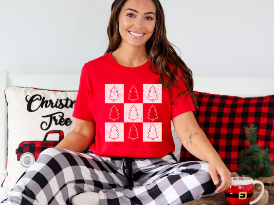 Checkered Tree Tee