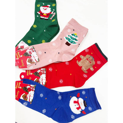 Cute Christmas Theme Cozy Socks