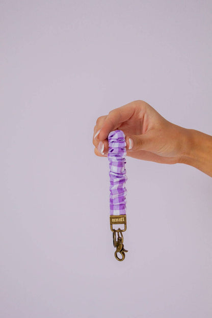 Iris Gingham Keychain